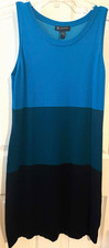 INC International Concepts Women Dress Color block Sleeveless Turtleneck Size M