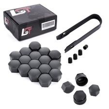20x Radschraubenkappen Anti-Diebstahl 17 mm Anthrazit für AUDI A1 A2 A3 A5