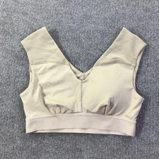 Tommie Copper Sports Bra Womens Small Beige Active Shoulder Support No Padding