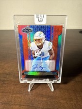 2025 Panini Honors, Omarion Hampton, Rookie Auto, Red  /35 Chargers