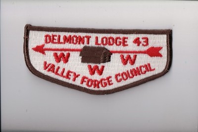 Lodge 43 Delmont OA flap (V)