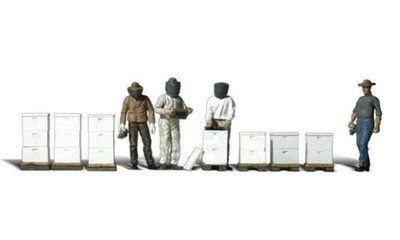 Woodland Scenics A1897 HO Train Figures BeeKeepers New In Packing