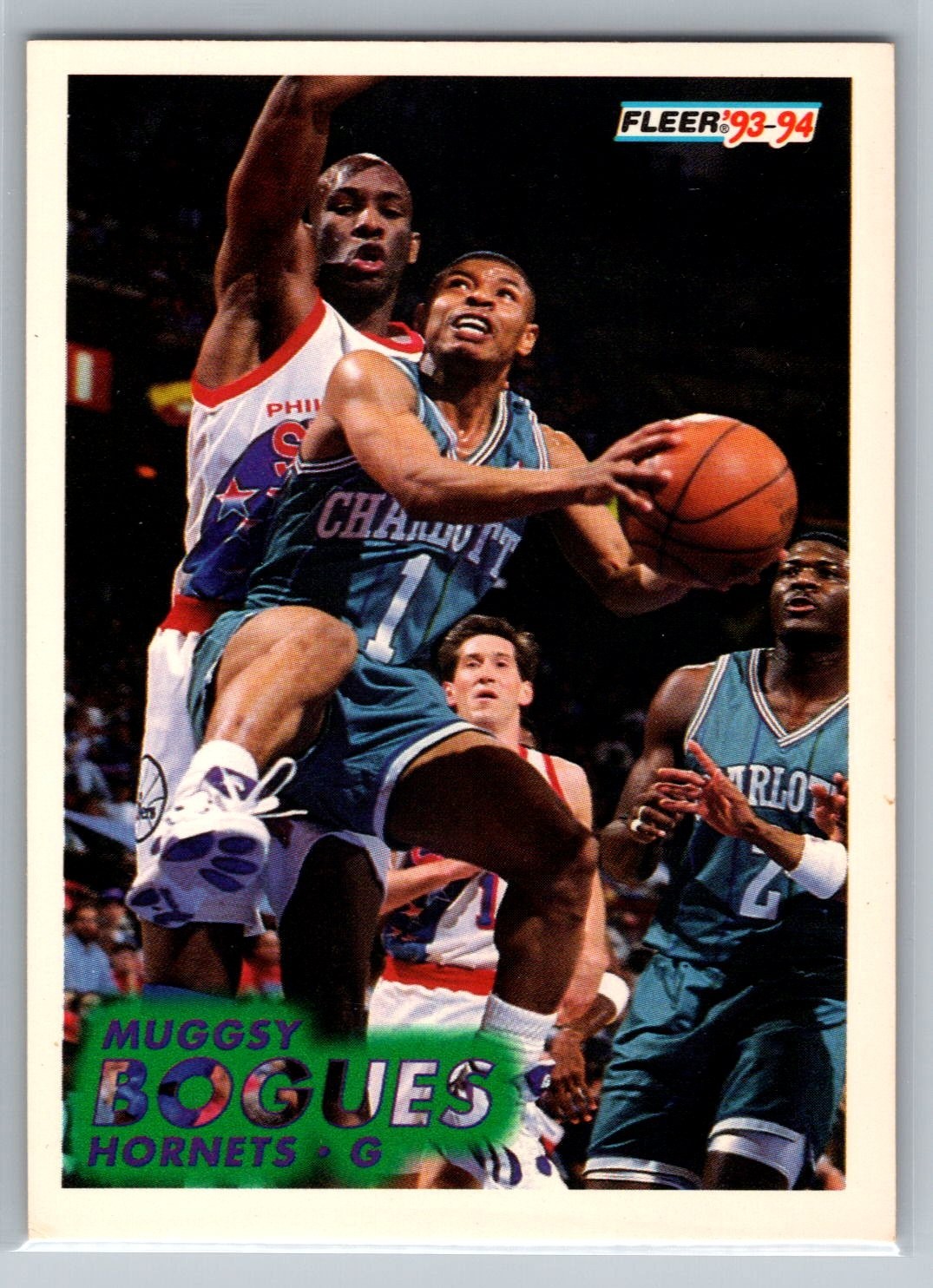 1993-94 Fleer #17 Muggsy Bogues Charlotte Hornets