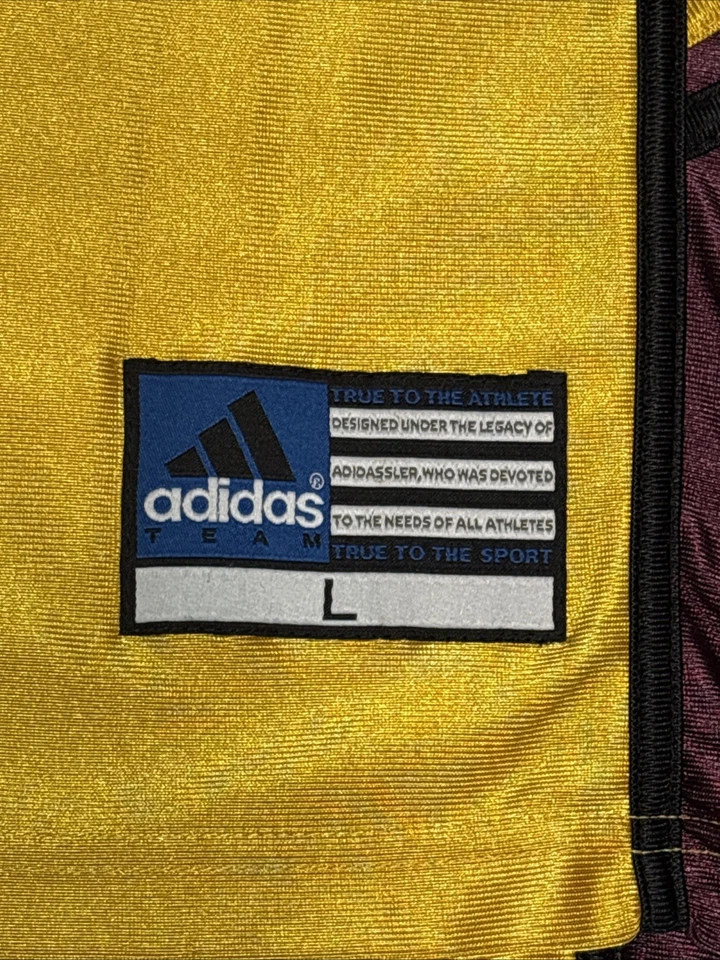 Camiseta deportiva de baloncesto Adidas Arizona State Sun Devils dorada #4 grande de colección para hombre Foto 3 de 4