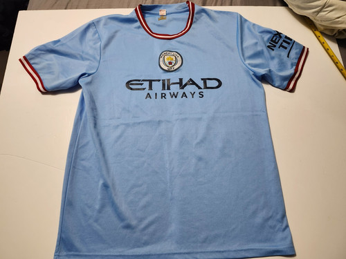 MANCHESTER CITY BABY BLUE JERSEY # 9 THE KING ERLING HAALAND XL F.C. SOCCER CLUB