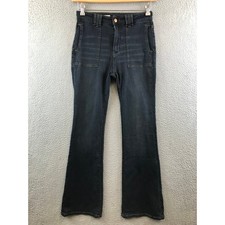 Pilcro Anthropologie Flare Leg High Rise Jeans Women's 26 Blue Stretch Retro