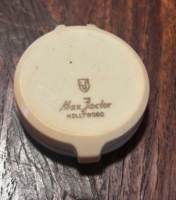 VINTAGE MAX FACTOR HOLLYWOOD MID CENTURY COMPACT ROUGE BLUSH RASPBERRY