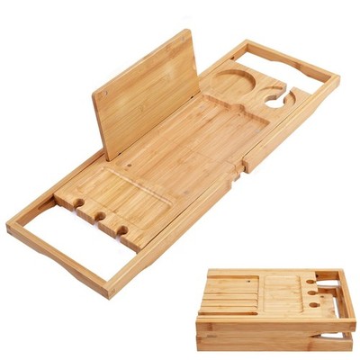Bathtub Caddy Tray Bath Tray for Tub, Adjustable Bathroom Bathtub Organizer