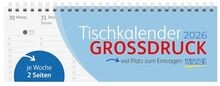 Tischquerkalender Großdruck 2026: 1 Woche 2 Seiten; ... | Buch | Zustand wie neu