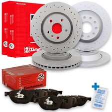 ZIMMERMANN Sport Bremsscheiben + Bel&auml;ge vorne + hinten f&uuml;r Mercedes SLK C-Klasse