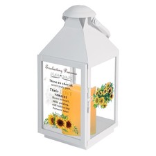 White Memorial Lantern Sympathy Gift for Loss of Loved , Bereavement Gifts fo...