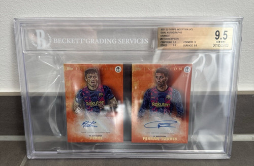 2021-22 TOPPS INCEPTION PEDRI TORRES DUAL AUTO /5 BOOKLET FC BARCELONA UCL