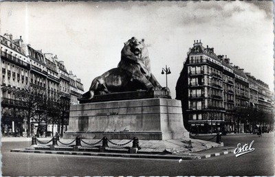 AK DEFENSE NATIONALE Estel Place Denfert-Rochereau Gebäude Himmel AA02635
