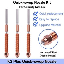 Creality K2 Plus Hi Combo Quick-Swap Nozzle Kit Hardened Steel All-Metal Nozzle