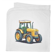 'Retro Art Style Tractor' Cotton Baby Blanket / Shawl BY00047685