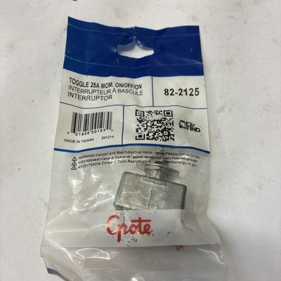Grote 82-2125 Toggle Switch, 35 Amp, 3 Screw, Mom On/Off/Mom On