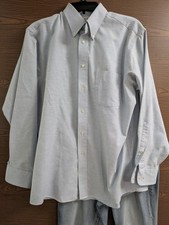 SIZE 16 32/33 RBM Men's Long Sleeve Dress Shirt INVPV3618 USA