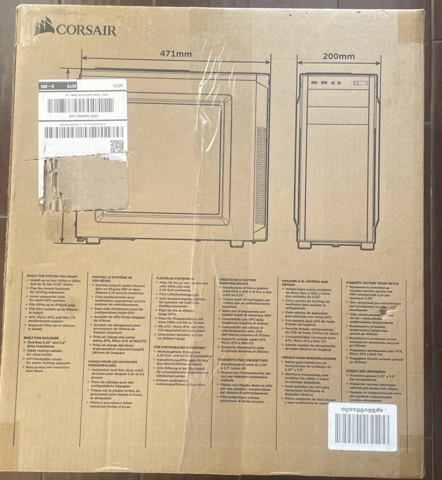 Corsair Carbide Series 100R Micro ATX Mid-Tower Computer Case - Image 3 of 4