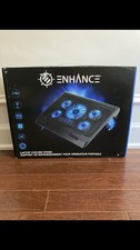 Laptop Cooler Stand 5 Quiet Fans Dual USB Ports 15.3 x 9 in