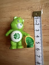 Care Bears Good Luck Bear With Basket Miniature Figure Vintage 1983 Rare