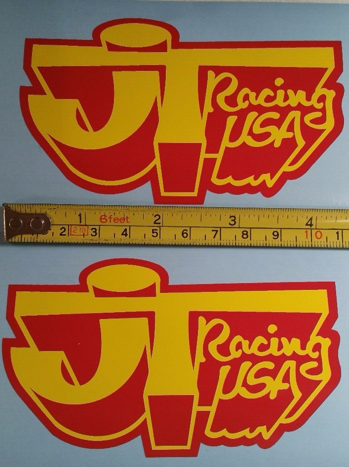 JT Racing sticker Vintage Fox Honda Yamaha 125 250 360 400 465 Old