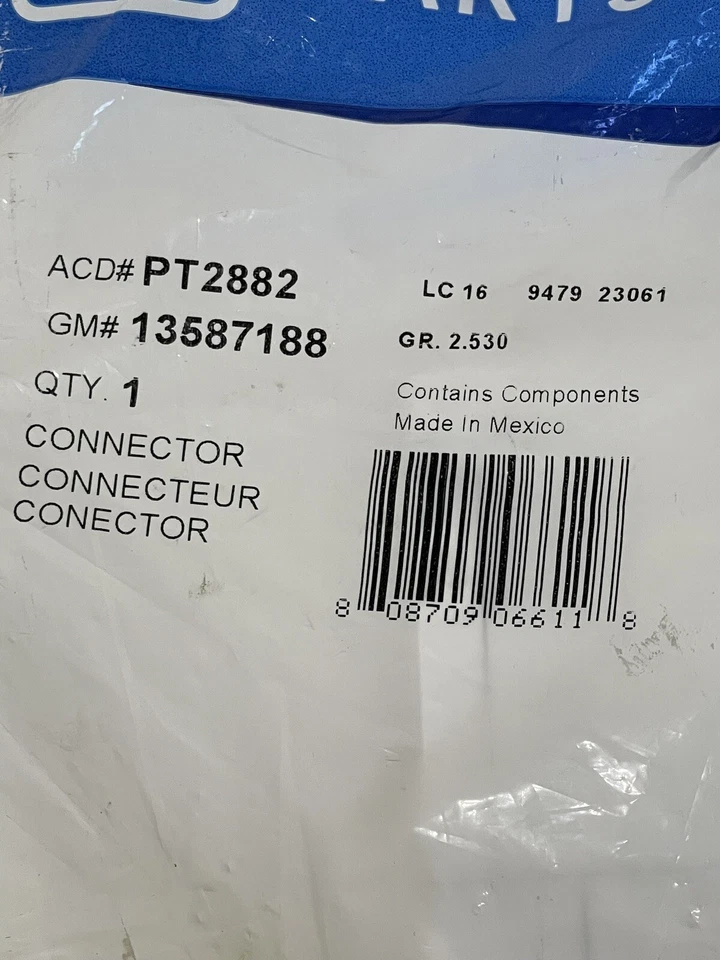 GM PT2882 13587188 GM Equipo Original Multiusos Coleta PT 2882 Foto 2 de 4