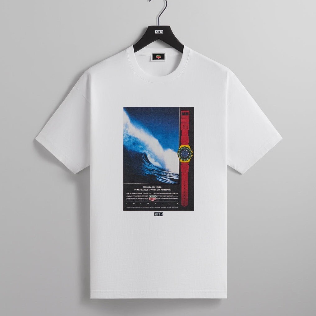 ★24SS 最新作★TAG Heuer Formula 1 Kith Hawaii Vintage Tee TAG Heuer Formula 1 | Kith Hawaii Vintage Tee White Cotton T