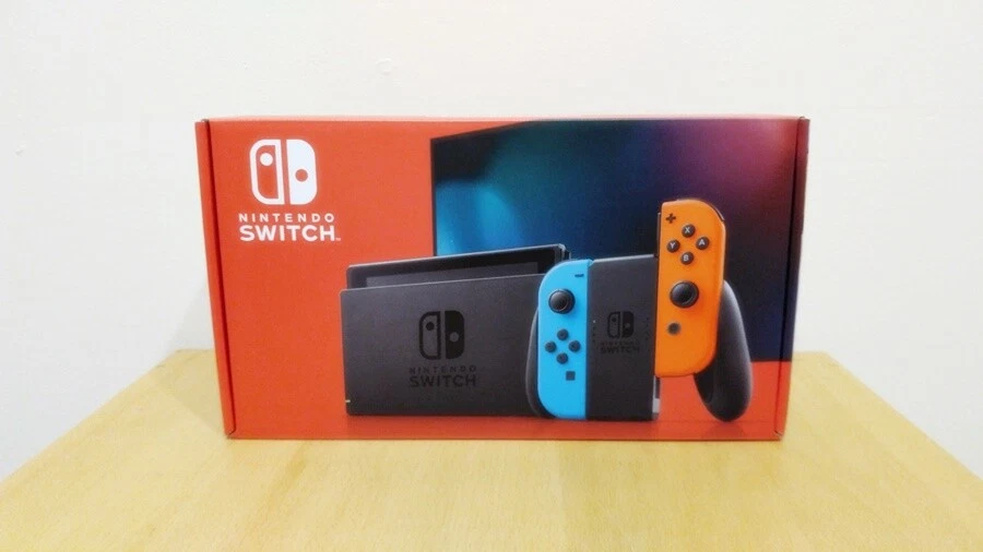 Nintendo Switch 32GB Console Neon Red Neon Blue Joy Con NEW