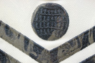 USN NAVY PETTY OFFICER E4-6 E&H ELECTRICIAN'S MATE WHITE CNT SLEEVE RANK RATE