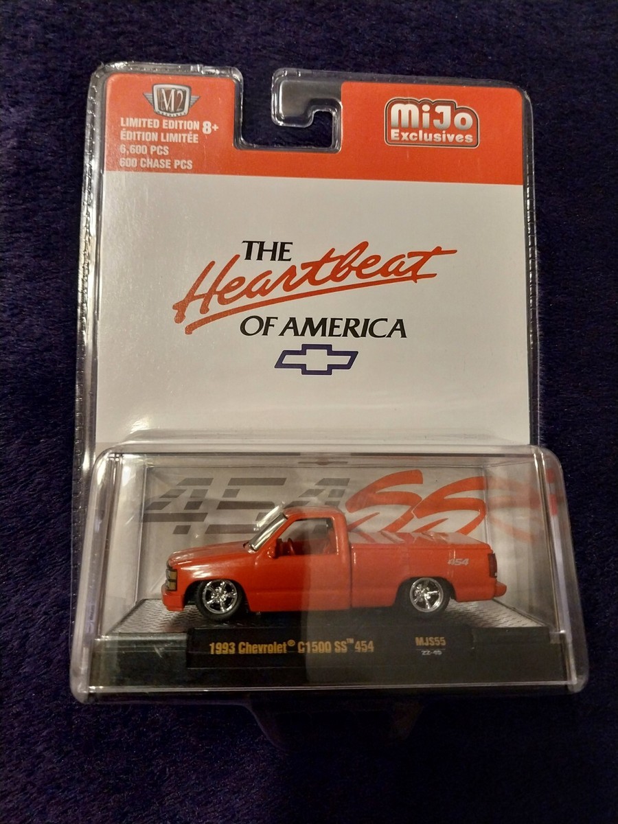 ミニカー CHASE! M2 Mijo 1/64 '93 C1500 SS 454 WHT CHASE CAR 1/64 M2 Machines 1993 Chevrolet C1500 SS454 Custom