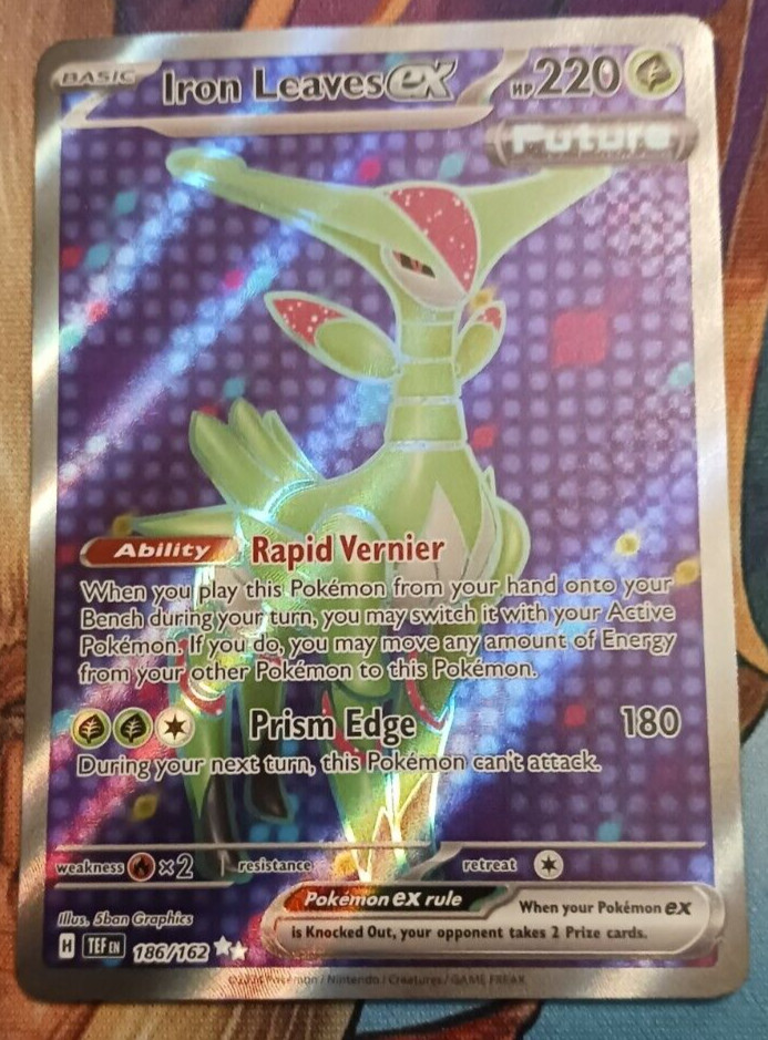 Pokemon - Iron Leaves ex - 186/162 - Temporal Forces - Holo - Ultra Rare NM