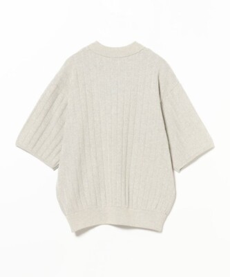 crepuscule Rib Pattern Half Zip Polo ポロ crepuscule Rib Pattern Half Zip Polo Black - Mens | rroomm