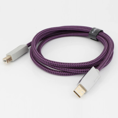 GT2 Pro HiFi USB 2.0 Digital Audio Cable OCC Copper + Silver A-B DAC Data Cable
