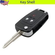 for 2012 2013 2014 2015 2016 Chevrolet Spark Flip Remote Key Fob Shell Case 3B