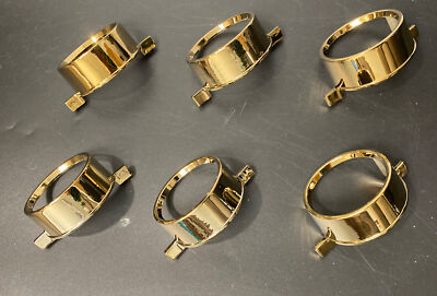 1964 Impala Ful-Size Tail light lens Bezel Gold Plated Set of 6