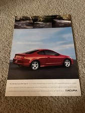 Publicité vintage 2004 ACURA RSX TYPE-S 200 ch voiture imprimée ROUGE