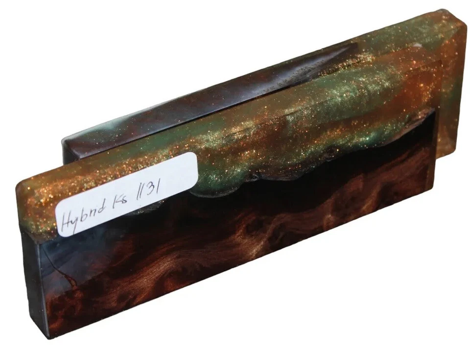 Stabilized Burl Hybrid,Knife Scales, Pen Blank#1131(5 1/2” X 2” X 1/2”) - Image 4 of 4