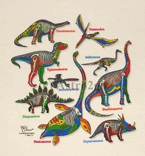 DINO GLOW-Dinosaurs T Rex Jurassic Glow in the Dark Kids T shirt NEW! 4T-L 14-16