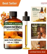 100% Pure Frankincense Essential Oil for Skin & Face - 4 Fl Oz - Natural Comfort