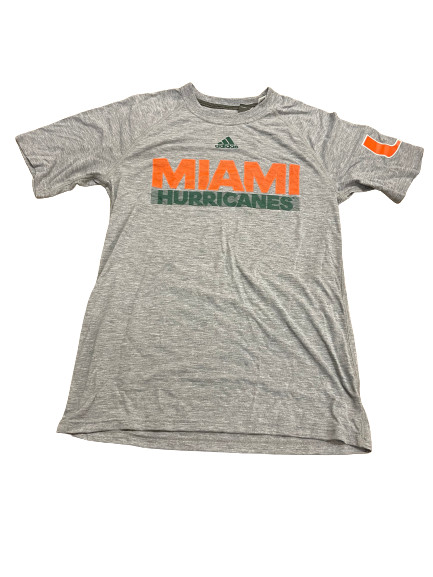 Футболка Adidas NCAA Miami Hurricanes Ultimate Серый/оранжевый DA3938 