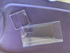 Acrylic Plastic Storage Display Case Beanie Baby 7.75 x4”x4”,  1 Coffin 1 Top