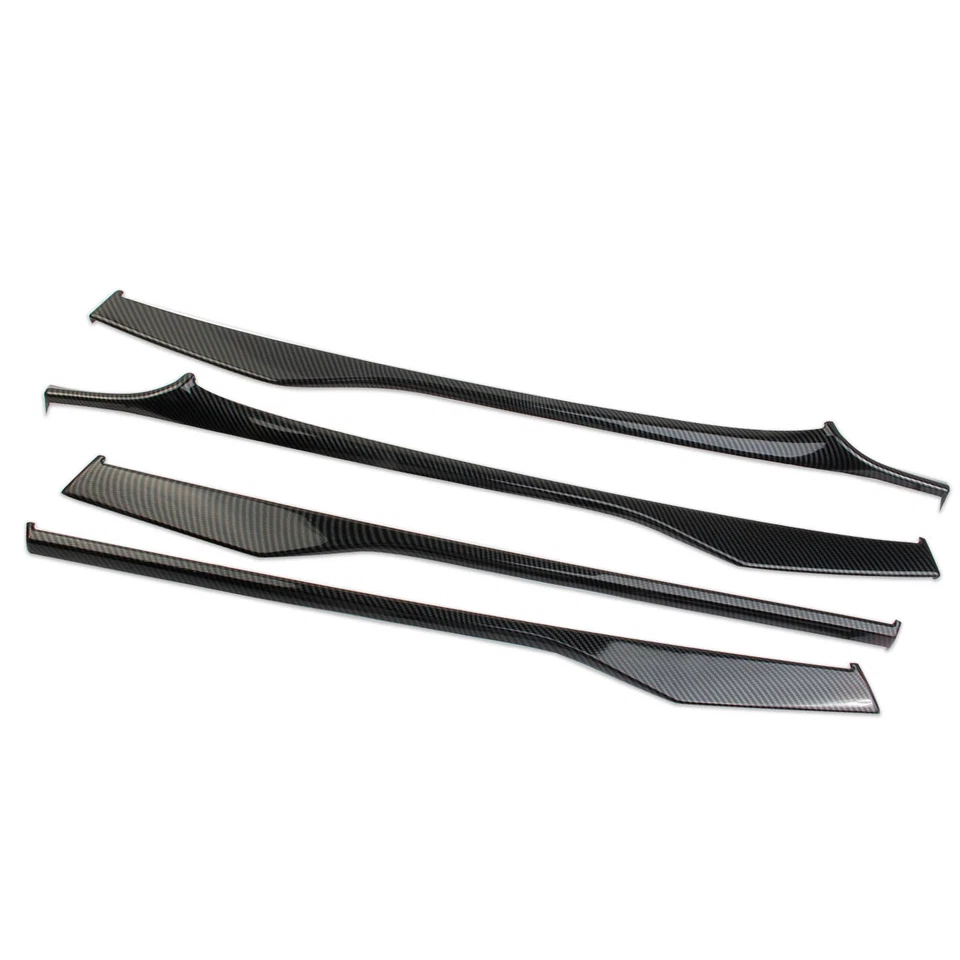 Carbon fiber style interior 4-door panel decor trim cover for KIA K5 2021-2024 - Image 4 of 4