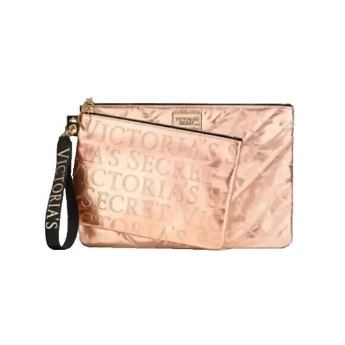 Victoria’s Secret Gold Metallic Crackle Backpack V Quilt Tassel Drawstring  NEW Victoria main image 3