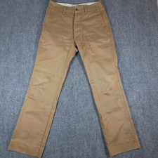 Gilded Age Jeans Mens 30x30* Khaki Tan Button Fly Made In Japan Denim