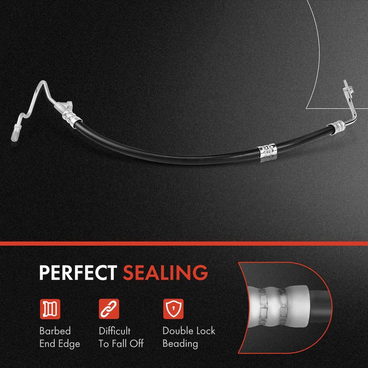 Power Steering Pressure & Return & Reservoir Hose Assy For VW Beetle Jetta 11-14