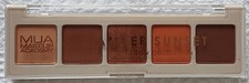 5-Pan Eyeshadow Palette 3.8g ~ by MUA ~ Shade: AMBER SUNSET (Nude Browns) ~ NEW