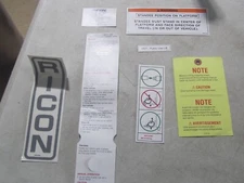RICON WHEELCHAIR LIFT SET,DECAL "PUBLIC USE" FMVSS S-SERIES 33006