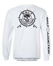 Salt Addiction t shirt long sleeve men's saltwater fishing Nautical beach ocean