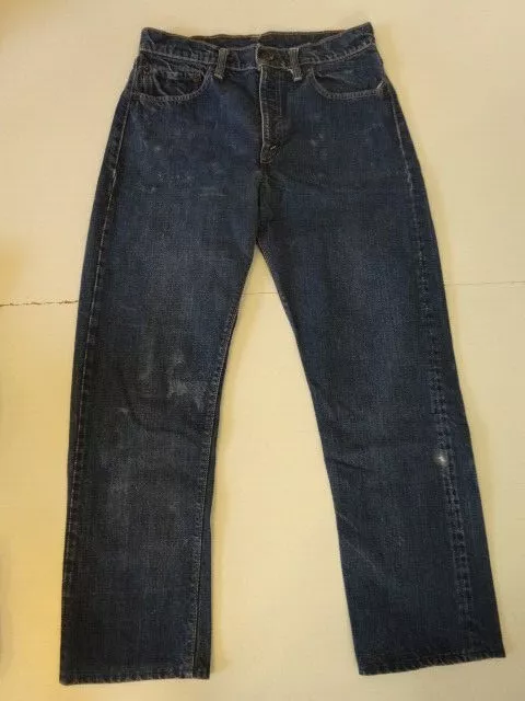 Vintage 1960s LEVIS 505 0217 Big-E Single Stitch Indigo Blue Denim