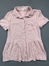 Orange Creek Womens Small Pink Tunic Textured...